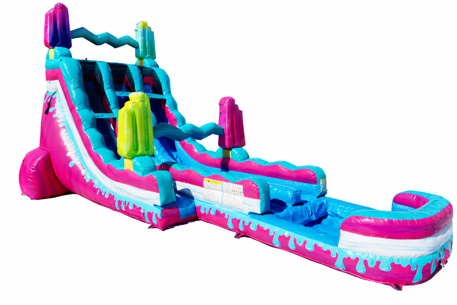 18ft Ice Cream Dream dual lane water slide