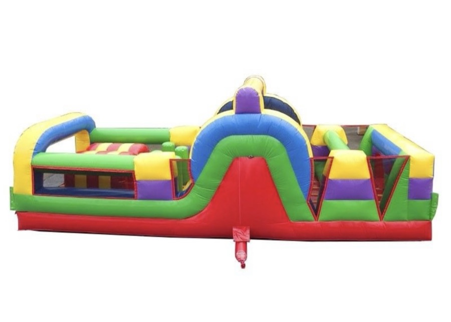 30ft obstacle course with slide
